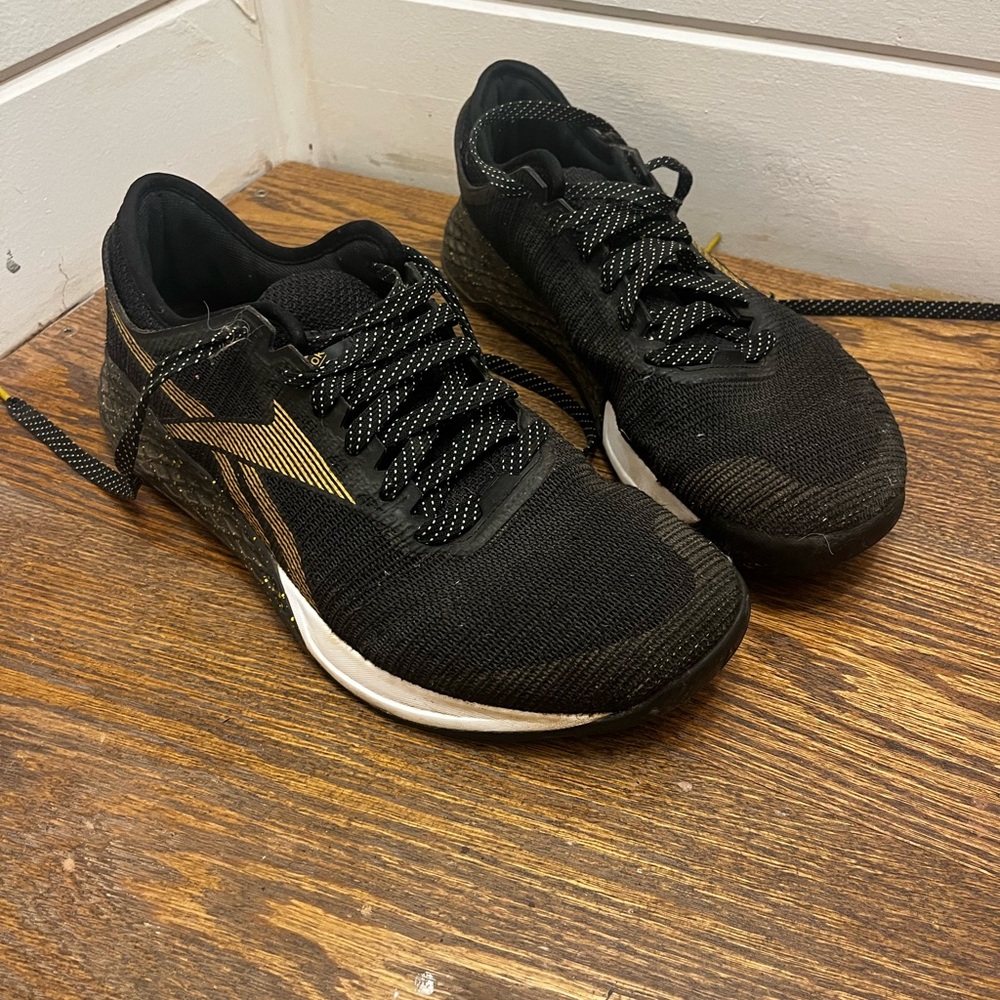 Reebok Nano Men's Black and Gold CrossFit shoes
